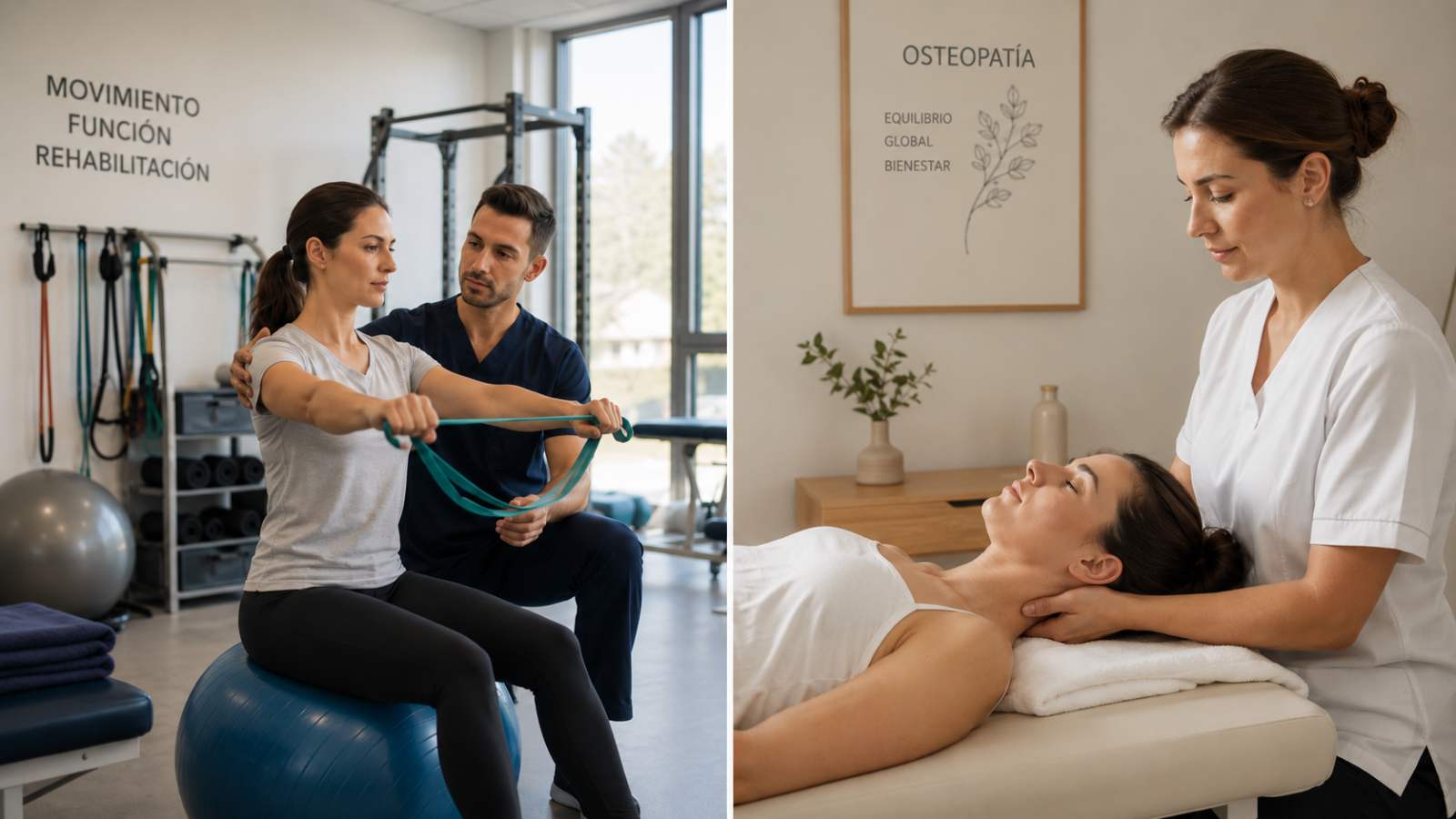 Comparación entre fisioterapia y osteopatía